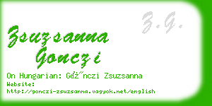 zsuzsanna gonczi business card